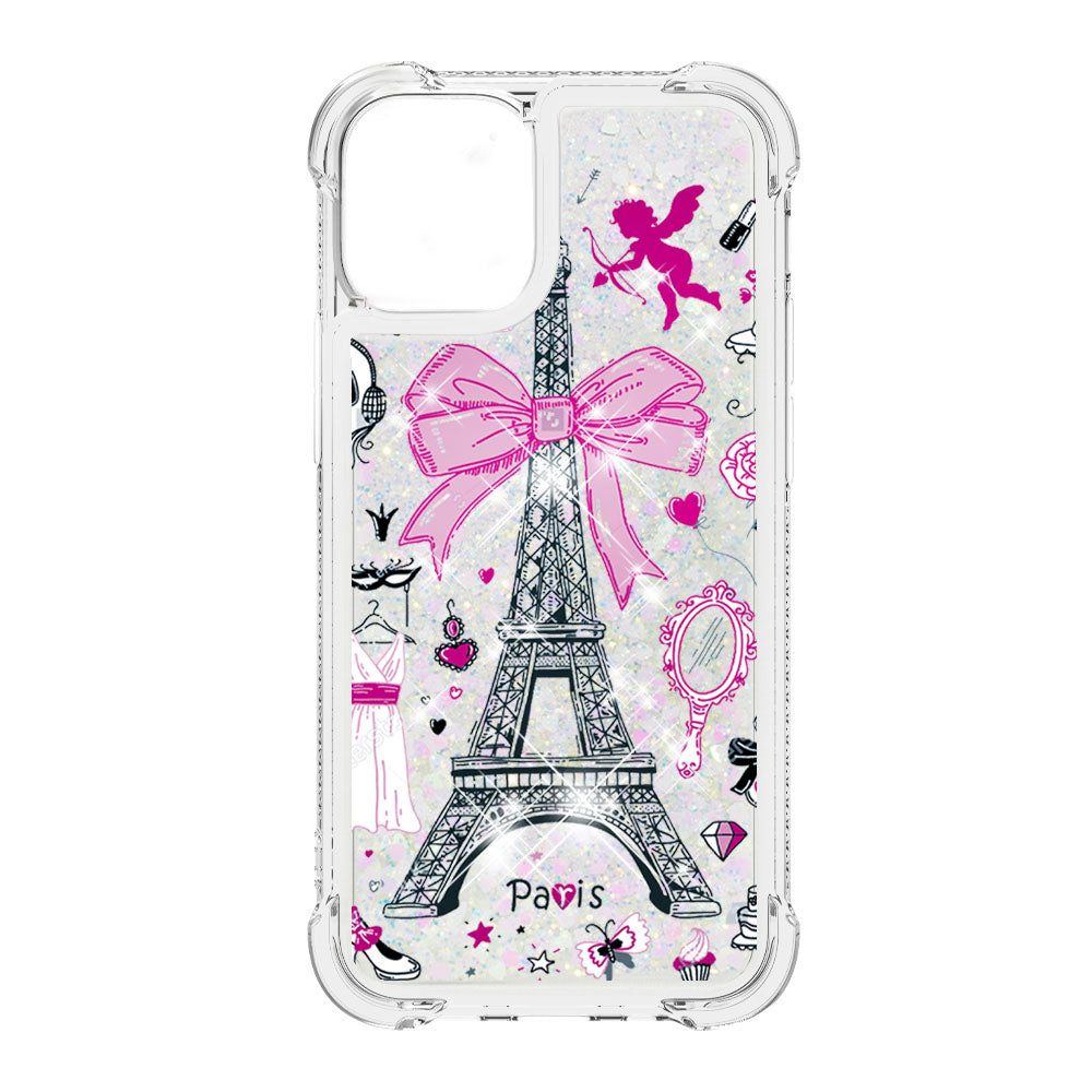 Liquid Quicksand Bumper Cushion Soft TPU Phone Case for iPhone 13 Pro 6.1 inch