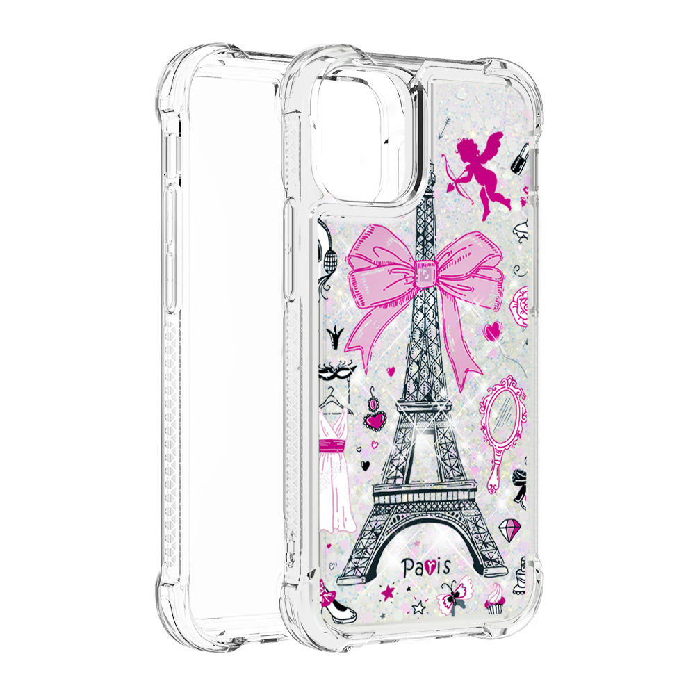 Liquid Quicksand Bumper Cushion Soft TPU Phone Case for iPhone 13 Pro 6.1 inch