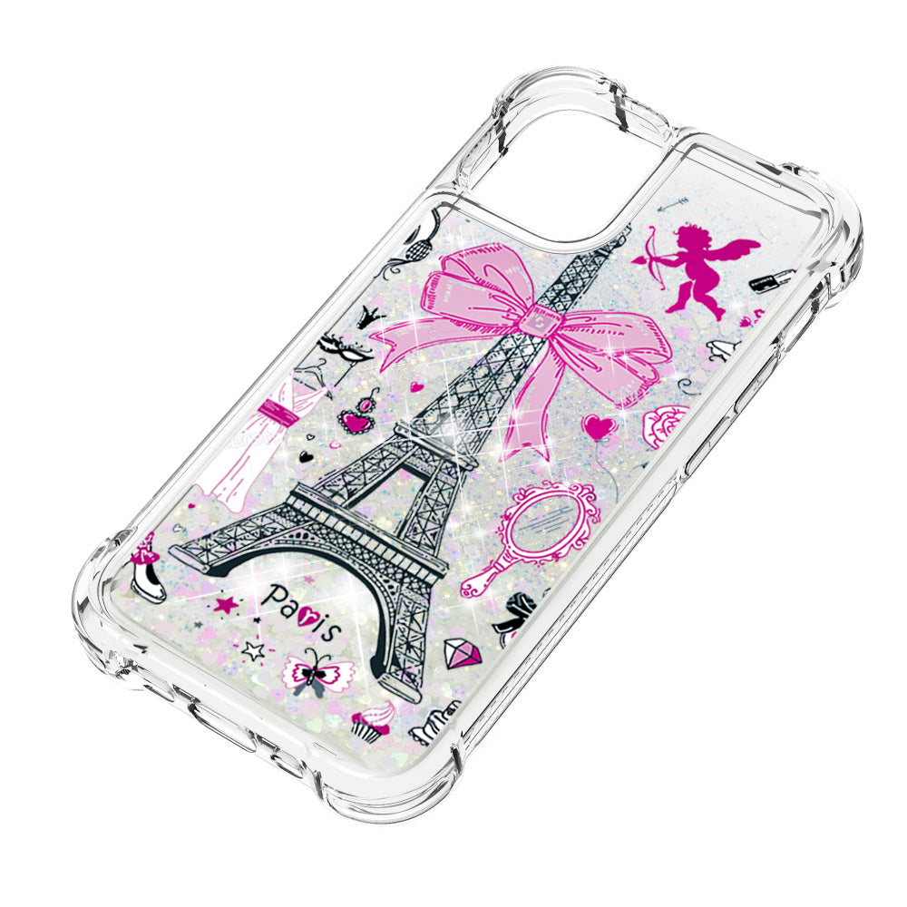 Liquid Quicksand Bumper Cushion Soft TPU Phone Case for iPhone 13 Pro 6.1 inch