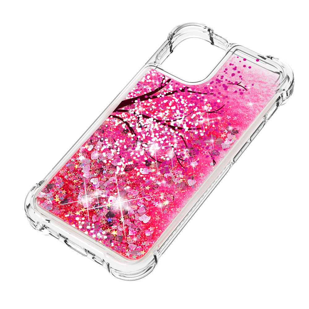 Liquid Quicksand Bumper Cushion Soft TPU Phone Case for iPhone 13 Pro 6.1 inch