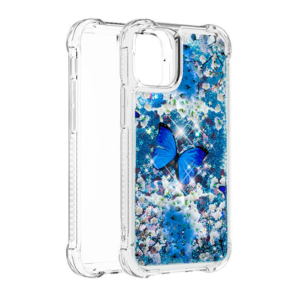 Liquid Quicksand Bumper Cushion Soft TPU Phone Case for iPhone 13 Pro 6.1 inch