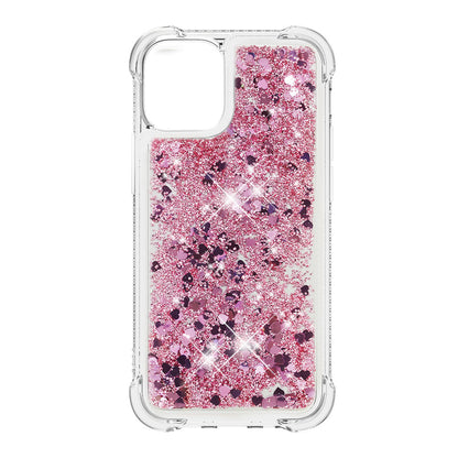 Luxury Fashion Design Moving Shiny Quicksand GlitterClear Soft TPUProtective Case Cover for iPhone 13 6.1 inch