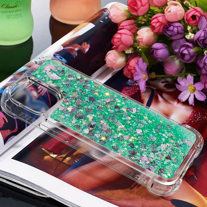Luxury Fashion Design Moving Shiny Quicksand GlitterClear Soft TPUProtective Case Cover for iPhone 13 6.1 inch