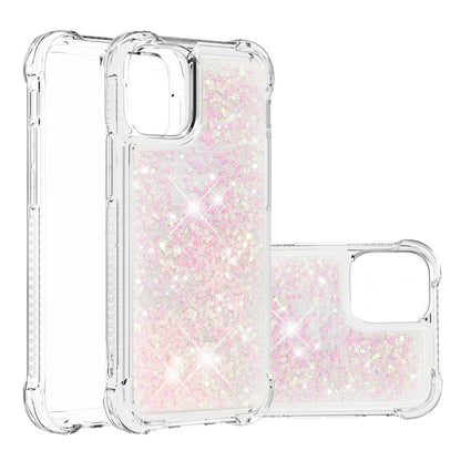Luxury Fashion Design Moving Shiny Quicksand GlitterClear Soft TPUProtective Case Cover for iPhone 13 6.1 inch