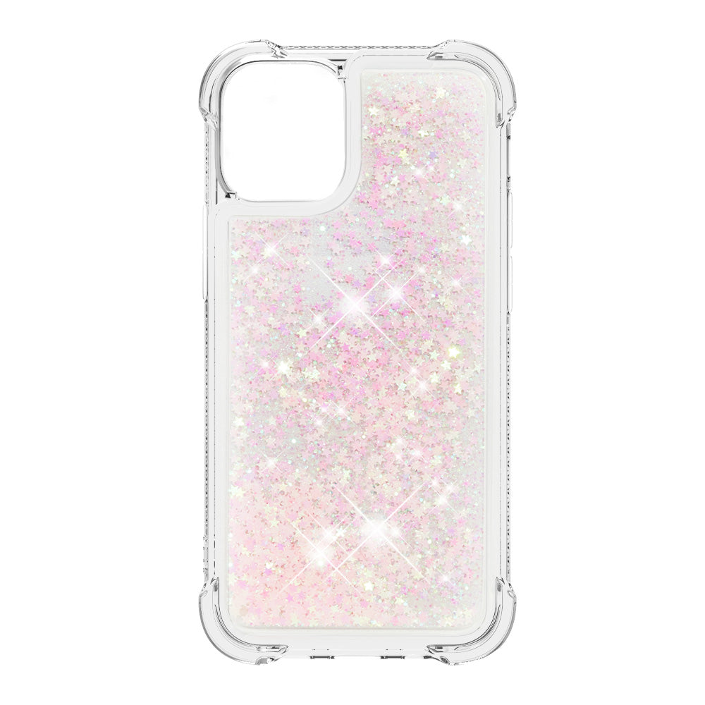 Luxury Fashion Design Moving Shiny Quicksand GlitterClear Soft TPUProtective Case Cover for iPhone 13 6.1 inch