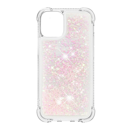 Luxury Fashion Design Moving Shiny Quicksand GlitterClear Soft TPUProtective Case Cover for iPhone 13 6.1 inch