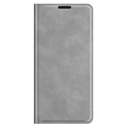 PU Leather Magnetic Auto-absorbed Wallet Stand Phone Shell Case for iPhone 13 Pro Max 6.7 inch