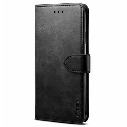 GUSSIM PU Leather Wallet Design Phone Stand Case Shell for Samsung Galaxy A12