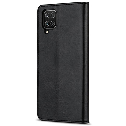 GUSSIM PU Leather Wallet Design Phone Stand Case Shell for Samsung Galaxy A12