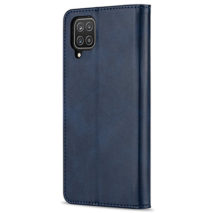 GUSSIM PU Leather Wallet Design Phone Stand Case Shell for Samsung Galaxy A12