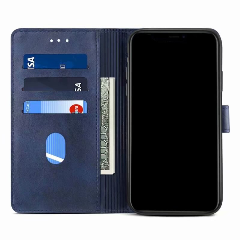 GUSSIM PU Leather Wallet Design Phone Stand Case Shell for Samsung Galaxy A12