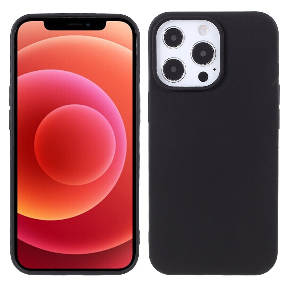 For iPhone 13 Pro 6.1 inch Slim Surface Layer Smooth Matte Soft Flexible TPU Cover