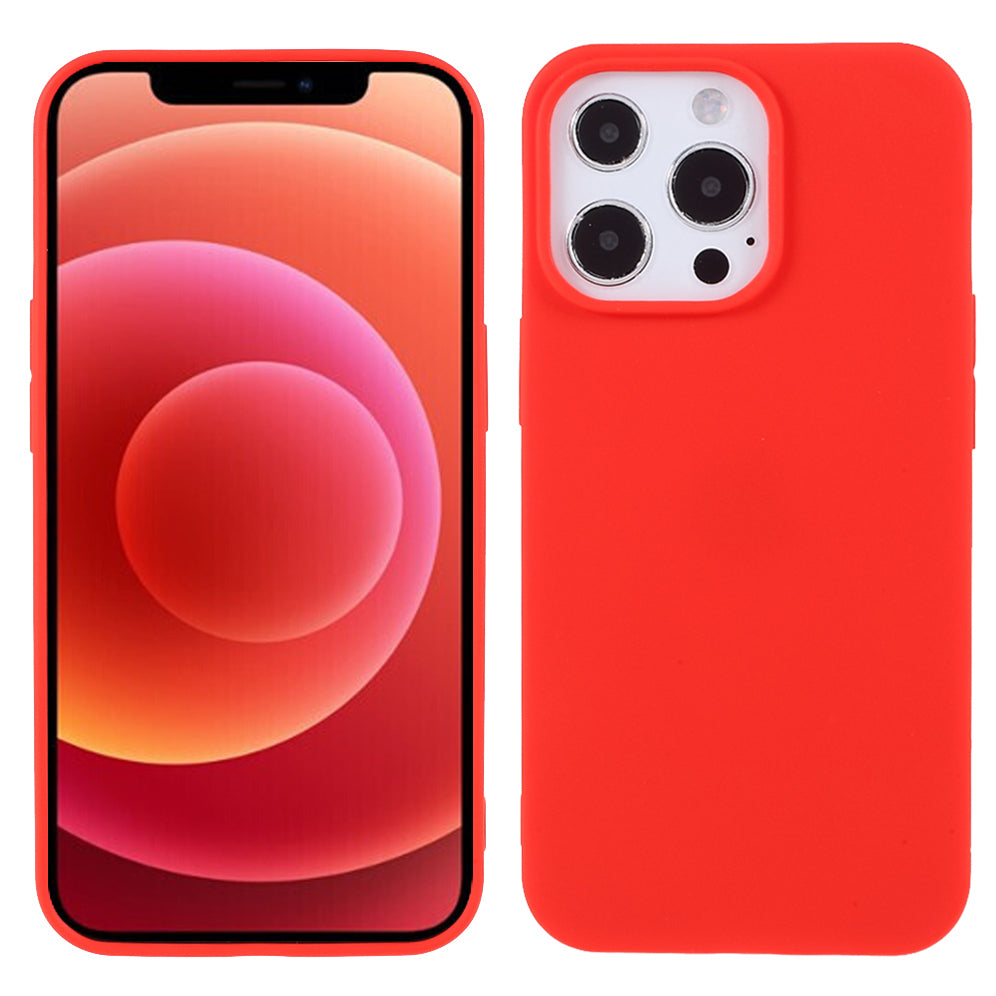 For iPhone 13 Pro 6.1 inch Slim Surface Layer Smooth Matte Soft Flexible TPU Cover