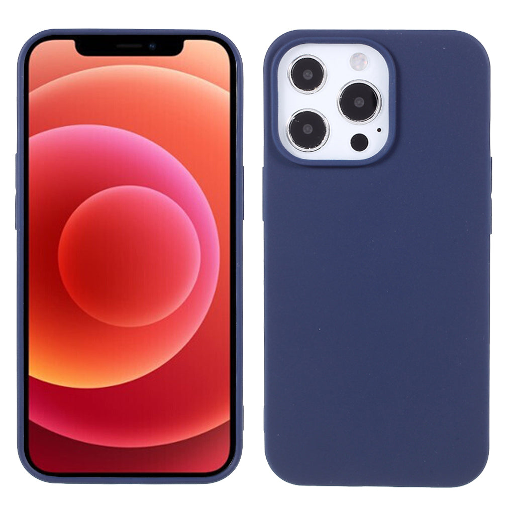 For iPhone 13 Pro 6.1 inch Slim Surface Layer Smooth Matte Soft Flexible TPU Cover