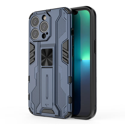 Armor-Level Protection Kickstand Hybrid Hard PC Soft TPU Shockproof Protective Case for iPhone 13 Pro 6.1 inch