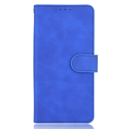 Skin-touch PU Leather Wallet Case Flip Protective Phone Cover with Strap for iPhone 13 Pro 6.1 inch