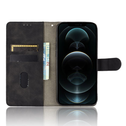 Skin-touch PU Leather Wallet Case Flip Protective Phone Cover with Strap for iPhone 13 Pro 6.1 inch