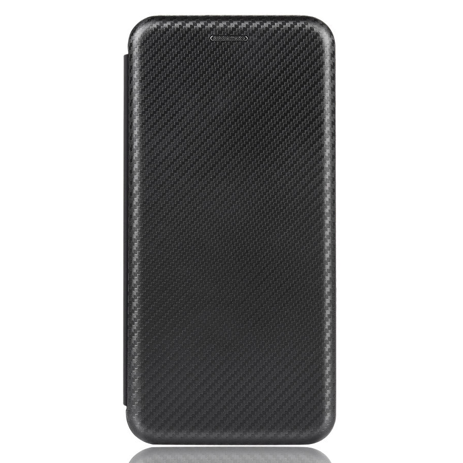 For iPhone 13 Pro 6.1 inch Scratch Resistant Phone Case Auto-absorbed Carbon Fiber Leather Protective Cover with Ring Strap