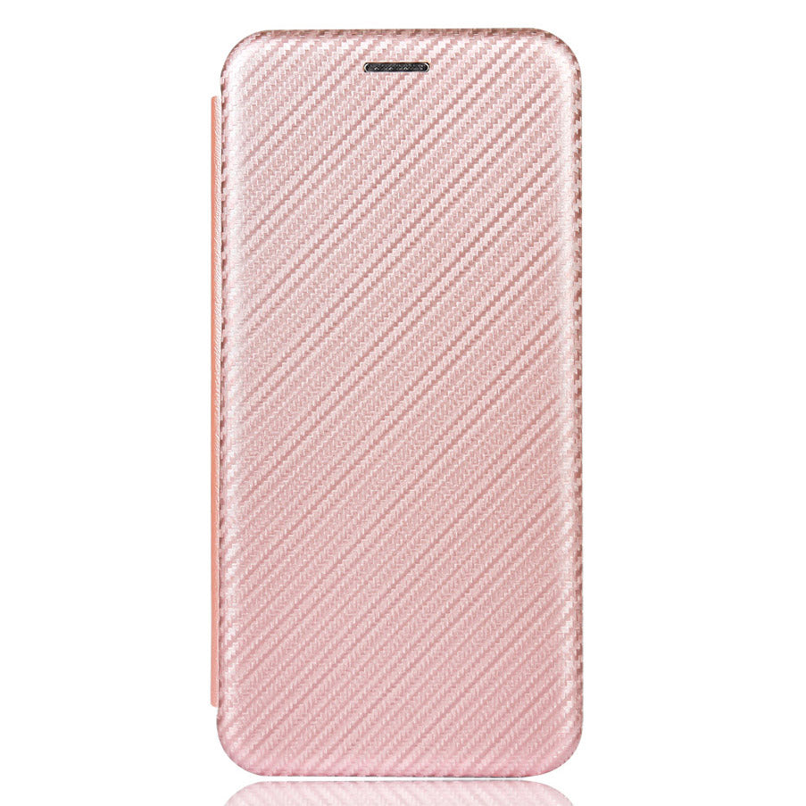 Auto-absorbed Carbon Fiber Leather Case with Ring Strap for iPhone 13 Pro Max 6.7 inch