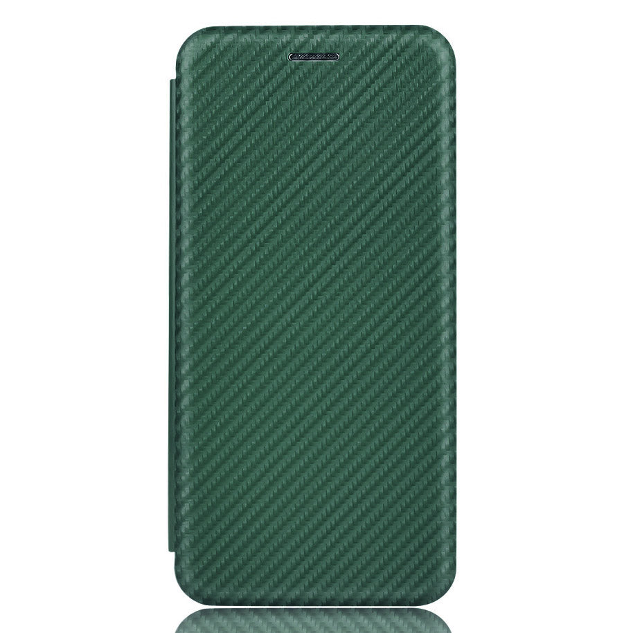 Auto-absorbed Carbon Fiber Leather Case with Ring Strap for iPhone 13 Pro Max 6.7 inch