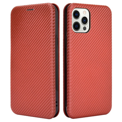 Auto-absorbed Carbon Fiber Leather Case with Ring Strap for iPhone 13 Pro Max 6.7 inch