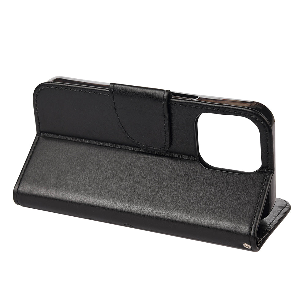 All-round protective Butterfly Flower Imprint Leather Wallet Phone Stand Case for iPhone 13 Pro 6.1 inch