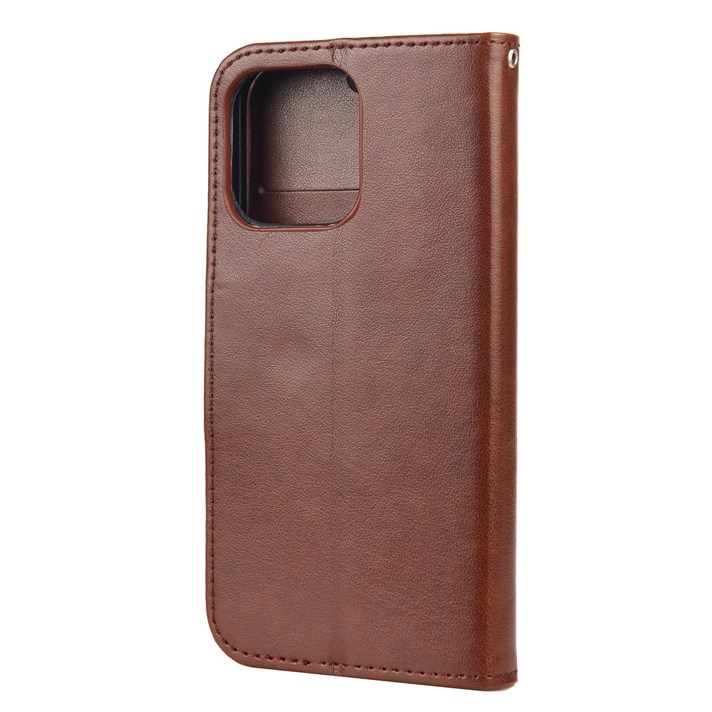 All-round protective Butterfly Flower Imprint Leather Wallet Phone Stand Case for iPhone 13 Pro 6.1 inch