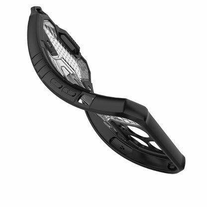 Well-protected PC+TPU Hybrid Case Magnetic Ring Kickstand Cover for iPhone 13 Pro Max 6.7 inch