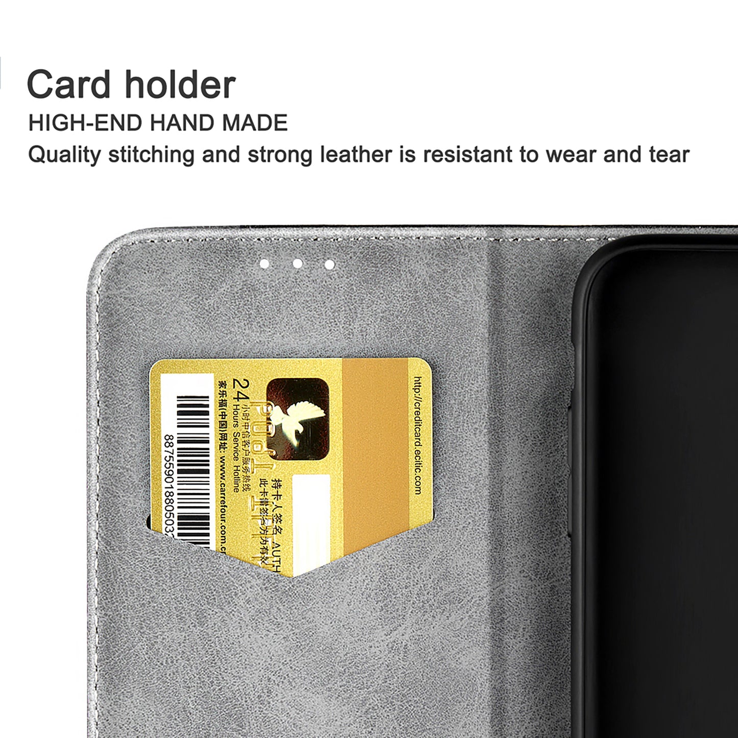 Color Splicing Business Style Leather Phone Case for iPhone 13 Pro Max 6.7 inch
