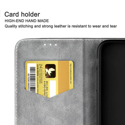 Color Splicing Business Style Leather Phone Case for iPhone 13 Pro Max 6.7 inch