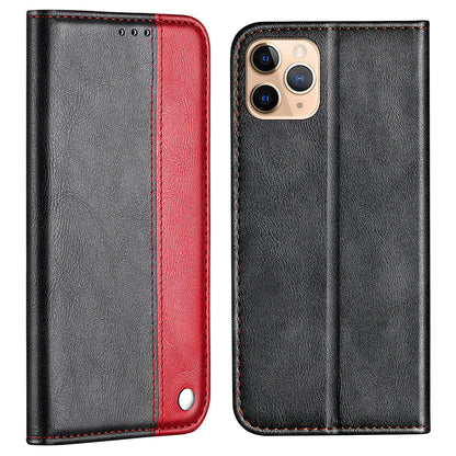 Color Splicing Business Style Leather Phone Case for iPhone 13 Pro Max 6.7 inch