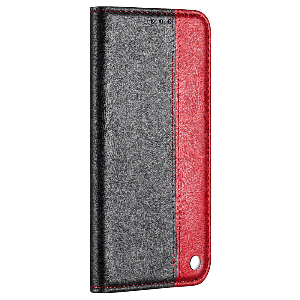 Color Splicing Business Style Leather Phone Case for iPhone 13 Pro Max 6.7 inch