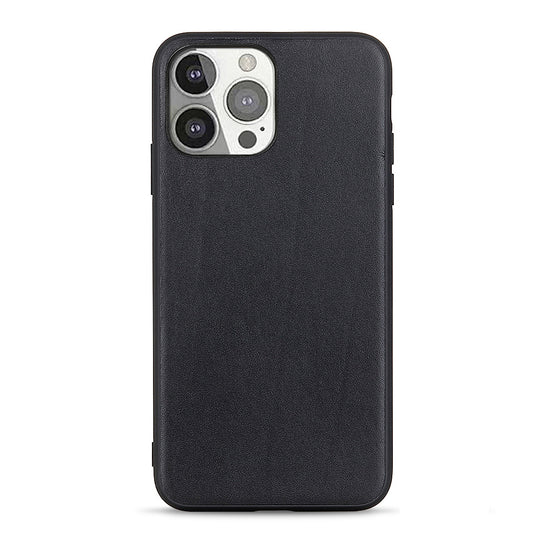 Drop Tested Shockproof Genuine Leather Hard Back Cover Protection Slim Case for iPhone 13 Pro 6.1 inch