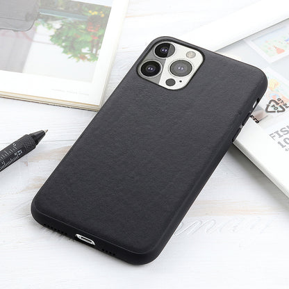Drop Tested Shockproof Genuine Leather Hard Back Cover Protection Slim Case for iPhone 13 Pro 6.1 inch