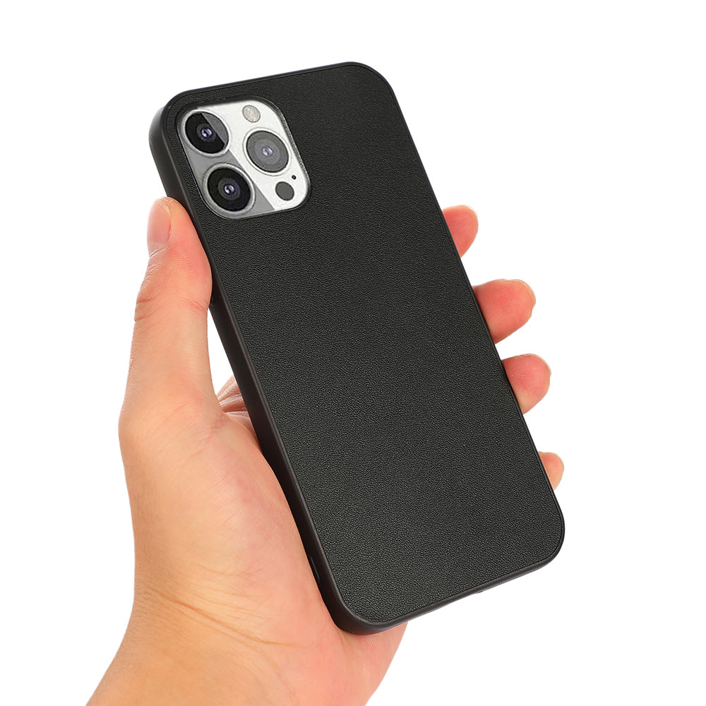 Drop Tested Shockproof Genuine Leather Hard Back Cover Protection Slim Case for iPhone 13 Pro 6.1 inch
