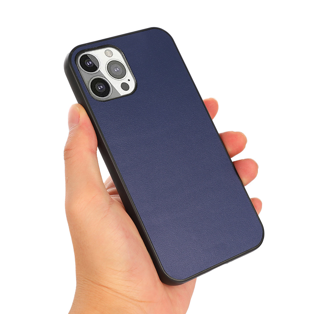Drop Tested Shockproof Genuine Leather Hard Back Cover Protection Slim Case for iPhone 13 Pro 6.1 inch