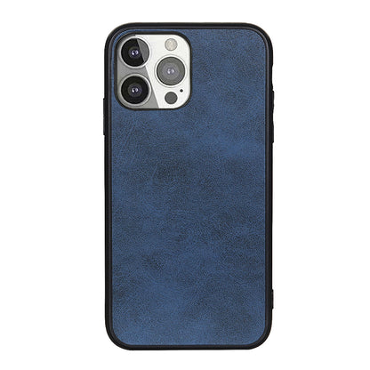 Leather Coated Protective Phone Back Case Shell for iPhone 13 Pro 6.1 inch