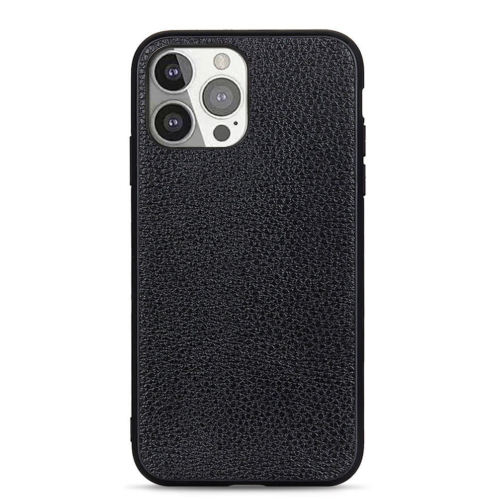 Litchi Texture Anti-drop Leather Phone Back Cover for iPhone 13 Pro 6.1 inch
