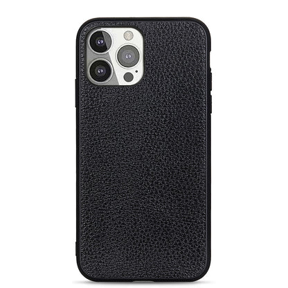 Litchi Texture Anti-drop Leather Phone Back Cover for iPhone 13 Pro 6.1 inch