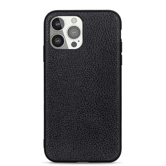 Litchi Texture Anti-drop Leather Phone Back Cover for iPhone 13 Pro 6.1 inch