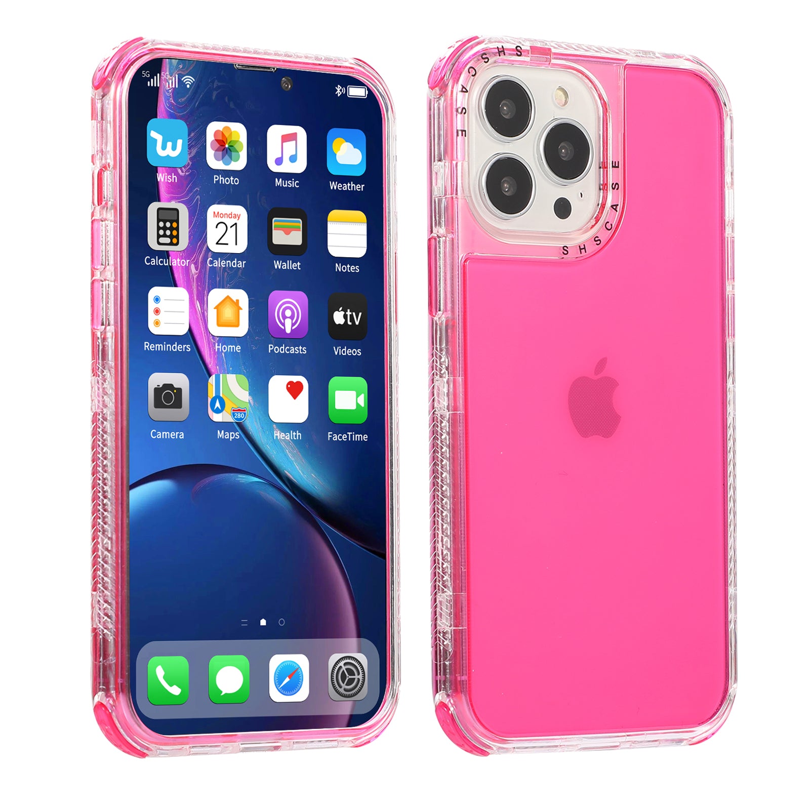 All-round Protective Hard PC+TPU Phone Back Case for iPhone 13 Pro 6.1 inch