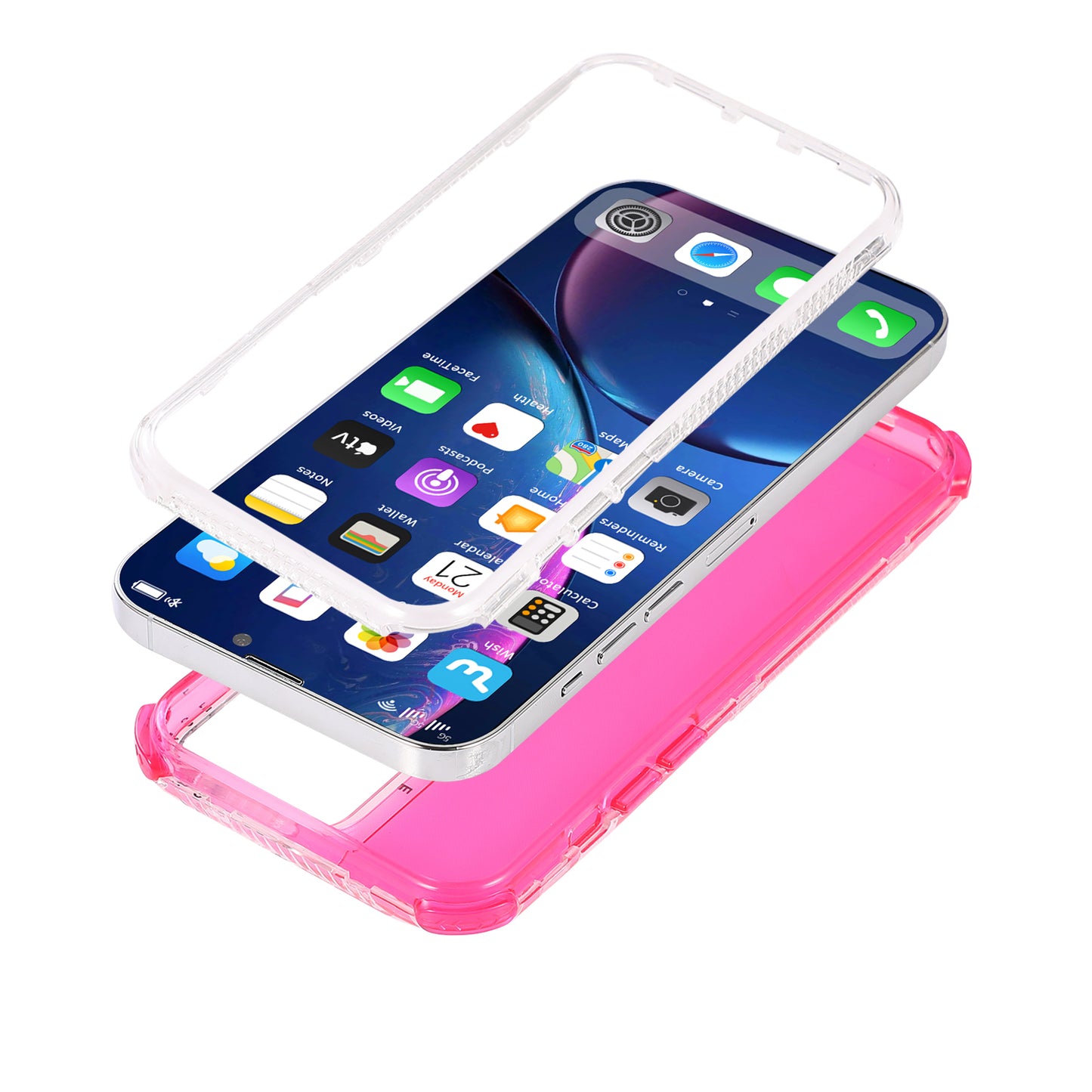 All-round Protective Hard PC+TPU Phone Back Case for iPhone 13 Pro 6.1 inch