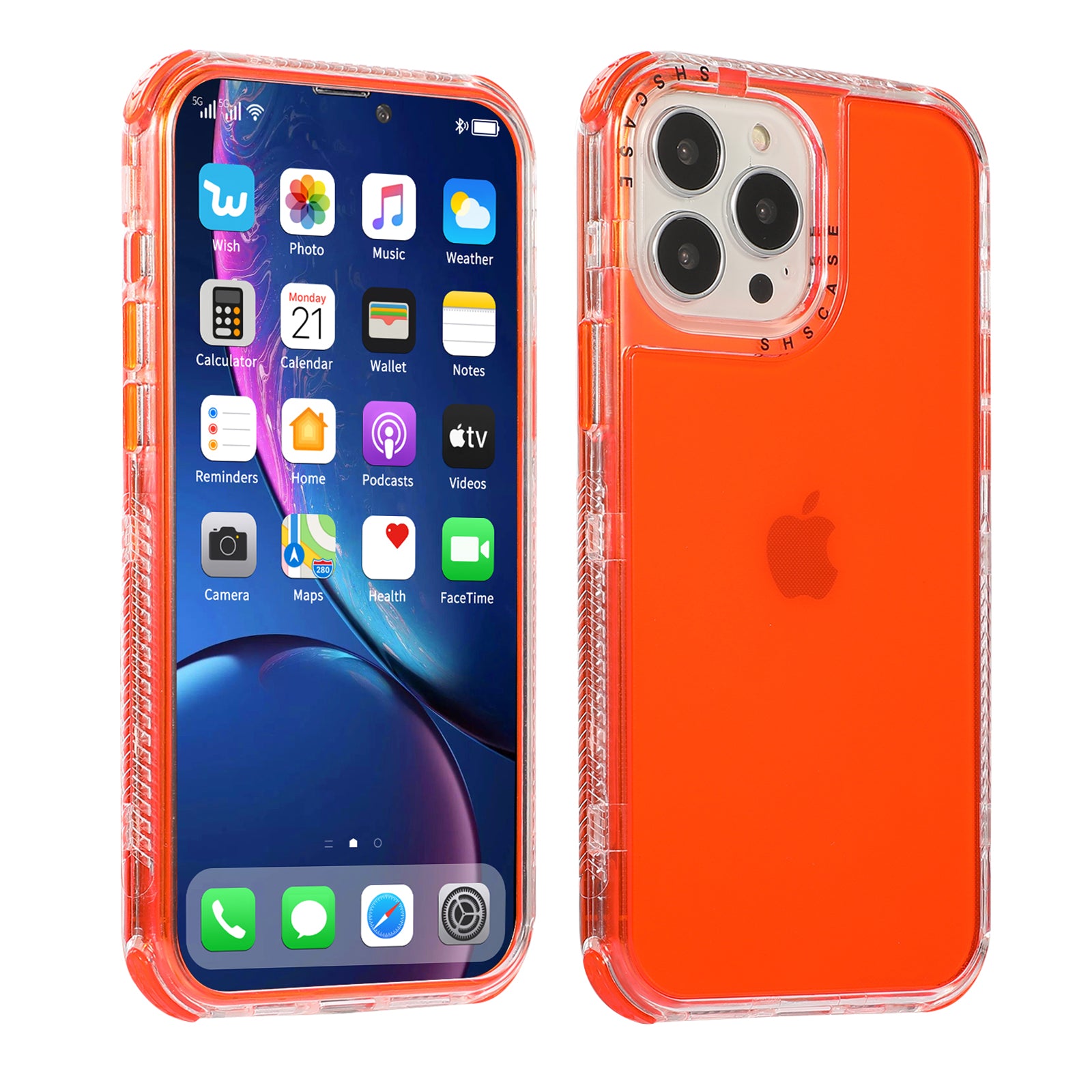 All-round Protective Hard PC+TPU Phone Back Case for iPhone 13 Pro 6.1 inch