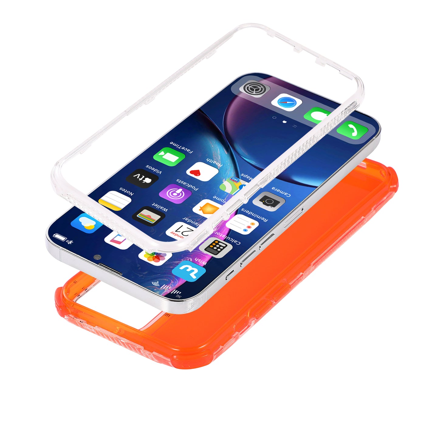 All-round Protective Hard PC+TPU Phone Back Case for iPhone 13 Pro 6.1 inch
