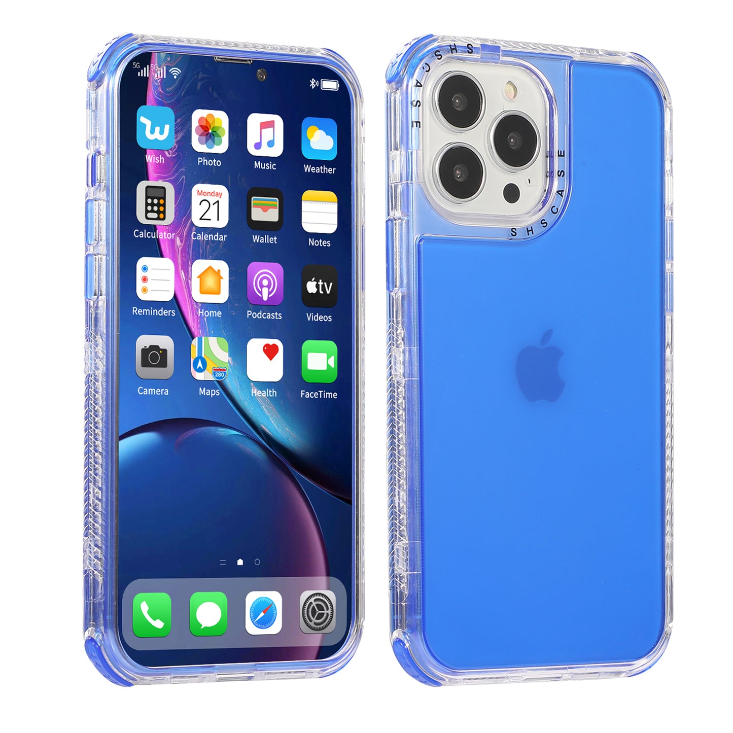 All-round Protective Hard PC+TPU Phone Back Case for iPhone 13 Pro 6.1 inch