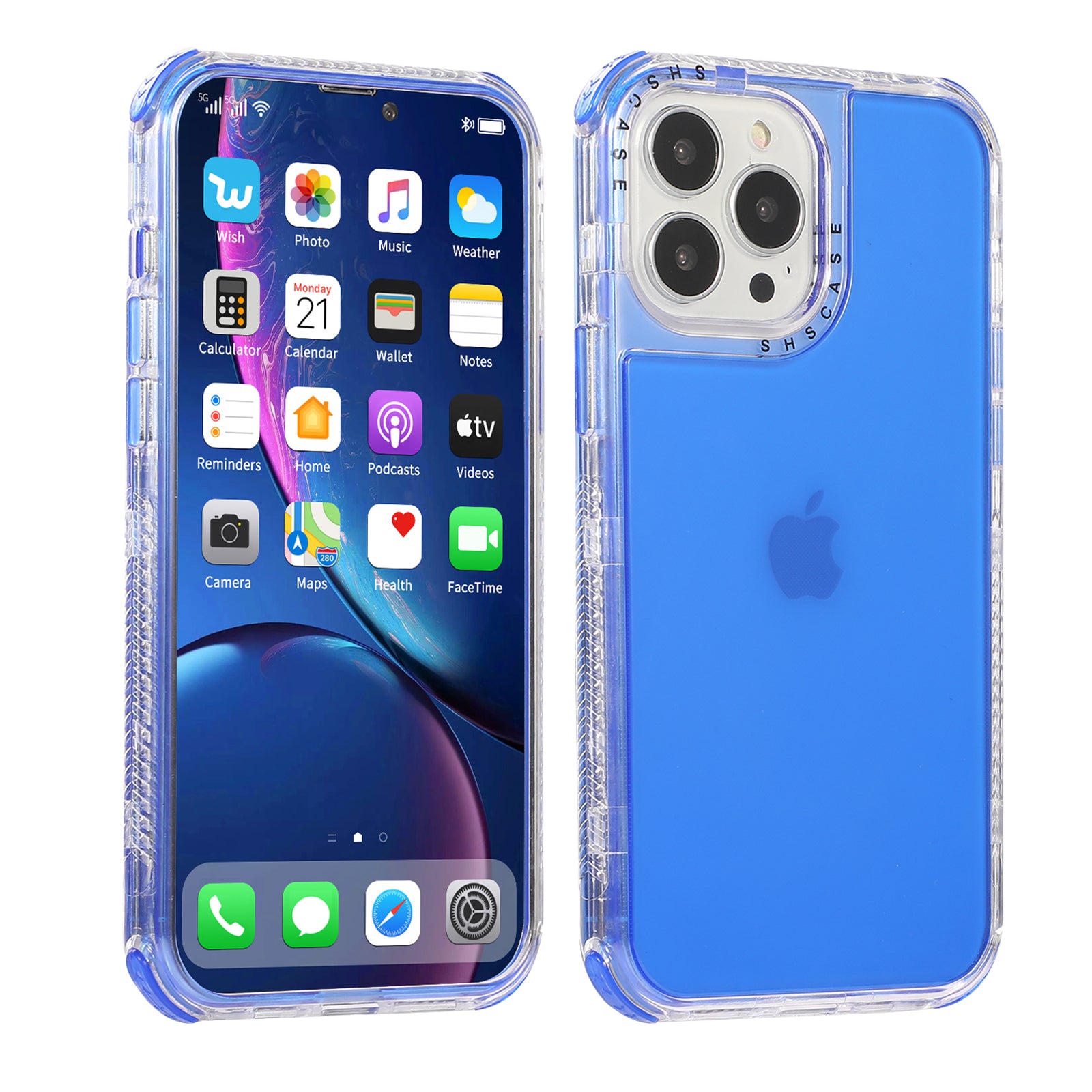 All-round Protective Hard PC+TPU Phone Back Case for iPhone 13 Pro 6.1 inch