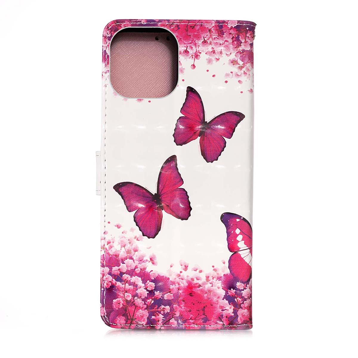 3D Fashion Pattern Printing PU Leather Shockproof Flip Magnetic Wallet Case with Strap for iPhone 13 Pro 6.1 inch