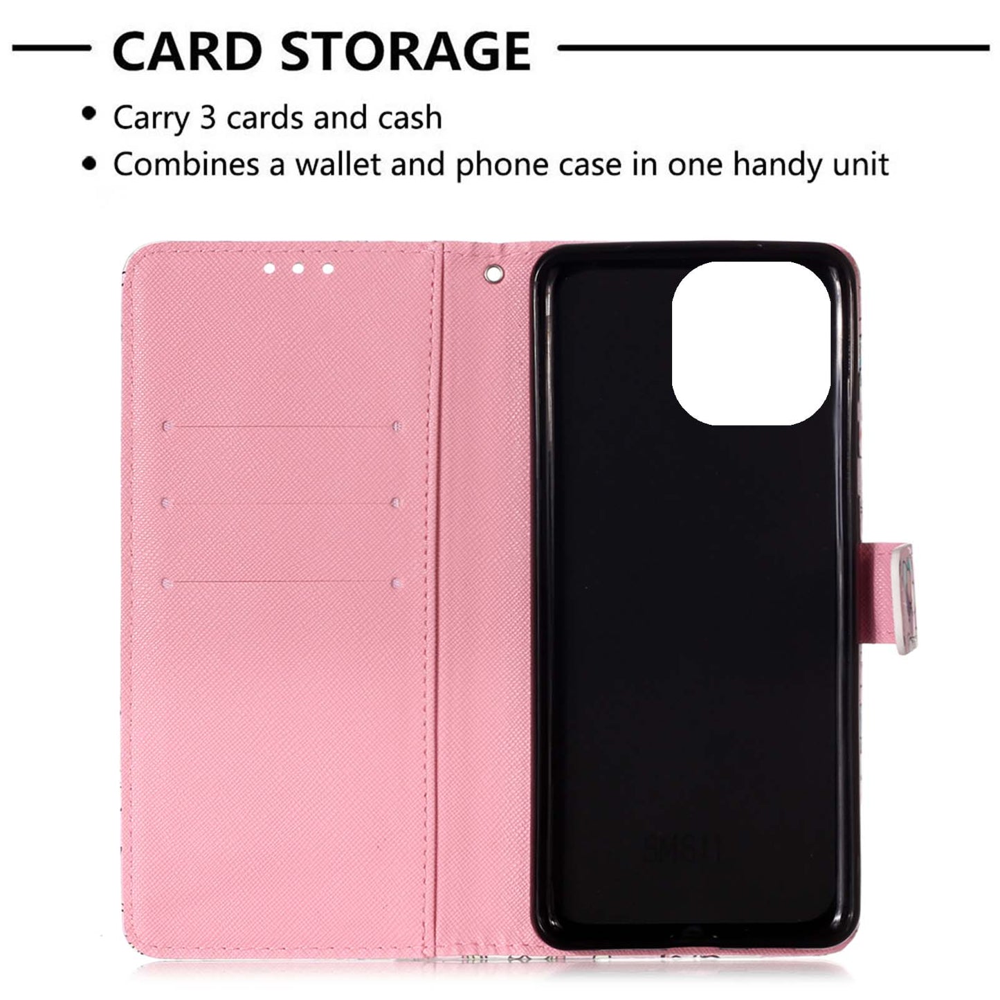3D Fashion Pattern Printing PU Leather Shockproof Flip Magnetic Wallet Case with Strap for iPhone 13 Pro 6.1 inch