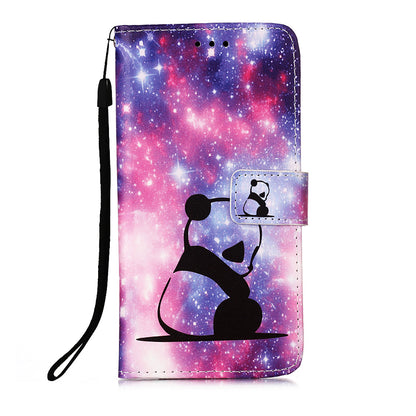 Pattern Printing Wallet Stand PU Leather Case Phone Shell for iPhone 13 Pro Max 6.7 inch