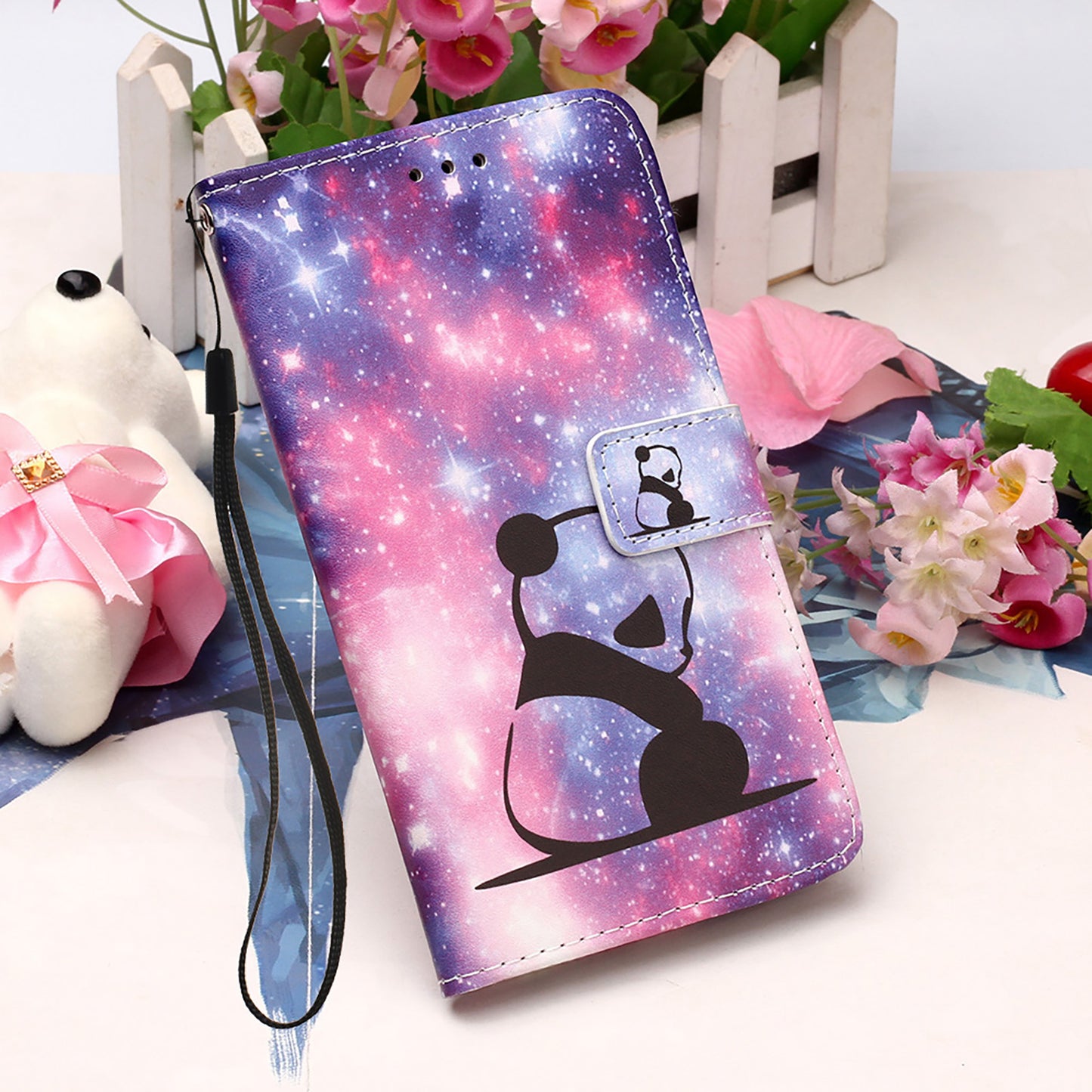Pattern Printing Wallet Stand PU Leather Case Phone Shell for iPhone 13 Pro Max 6.7 inch